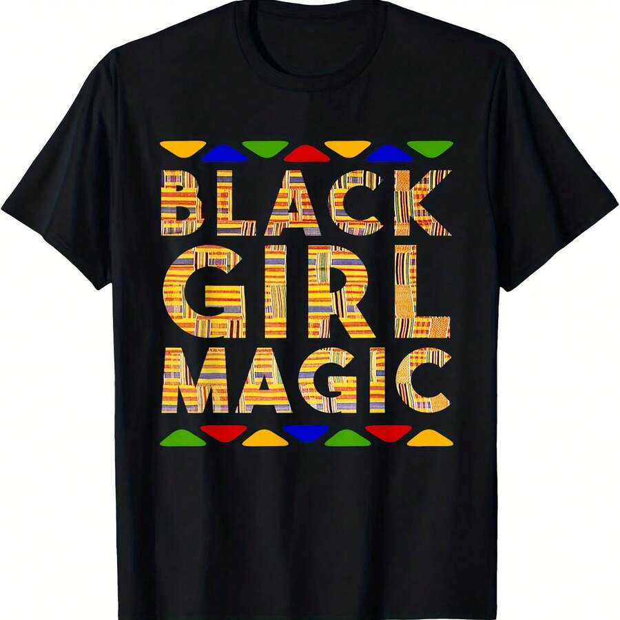 Juneteenth Shirts Women Magic Kente Shirt Afro T-Shirt - Đen 2 - Xem 1