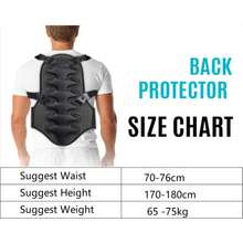 Equipo de protección para motociclistas, armadura para espalda y pecho, protección de la columna, anti-caídas, equipo de protección para conducir engrosado - Oscuro - Ver 3