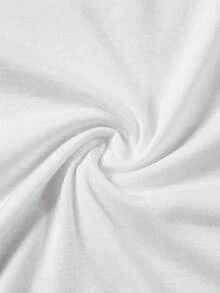 Camiseta de Manga Corta con Elementos Impresos de Navidad para Mujeres, Estilo Familiar de Primavera y Otoño, Escena de Salida Familiar en Fiesta de Navidad - Blanco - Ver 3