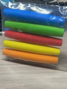 Bộ 5 kim móc ergonomic, kích thước từ 2mm đến 10mm, tay cầm thoải mái, màu sắc ngẫu nhiên, tay cầm hình bầu dục cầu vồng, tay cầm có thể tháo rời, phù hợp cho người bị viêm khớp và người làm thủ công, phụ kiện thoải mái cho đan, móc và DIY. - Nhiều màu - Xem 10