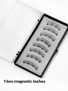 Waloshow 一盒两对CC卷翘磁性假睫毛套装，包含可重复使用的睫毛夹、两支眉刷，无需胶水，柔软蓬松的仿貂毛假睫毛，适合日常妆容，自然美妆工具，混合设计的3D浓密假睫毛条，打造迷人提拉眼妆，适合日常佩戴、工作、学习、旅行、派对等场合，是送给女性的绝佳礼物，也是一份贴心的圣诞礼物。 - 自然纖長款 - 查看 11