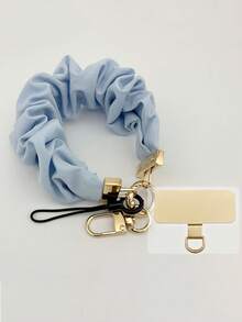 1pc Foldable Fabric Lanyard Strap, Elegant Women Phone Hanging Rope, Anti-Drop Phone Lanyard, Creative Phone Strap, Anti-Lost Phone Cord (Compact & Space-Saving)