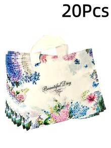 50 pièces Sacs cadeaux haut de gamme - Sacs multifonctionnels pour le shopping et les faveurs de fête pour les mariages, les anniversaires et plus - Sacs en plastique pour les petites entreprises et les événements