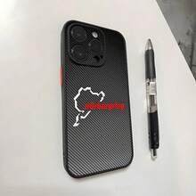 Custodia per telefono da corsa e motosport Nürburgring compatibile con 16, 15, 14, 13, 11, 12 Pro Max Mini Xs X Xr 7 8 Plus Se, compatibile anche con Galaxy S17, S17 Pro, S17 Pro Max