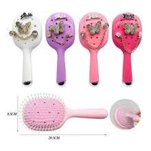 Peine para Barba y Bigote |   Cerdas Firmes, Diseño para Hombre y Aseo de la Barba - Morado - Ver 2