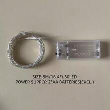 1 Stück 10/20/30/50/70/100 LED Lichterkette, 1/2/3/5/7/10m, geeignet für Raumdekoration, kreatives Geschenk, Blumenstrauß Dekoration, Fairy Lights