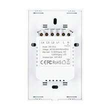 Graffiti 智能开关，美标带/不带零线，1/2/3/4 位 WiFi 触摸开关，兼容 Alexa Home - 彩色 - 查看 6