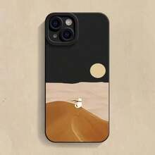 Ocean Mountains Desert Sunset Scenery Phone Case 16 Pro 15 14 13 12 11 XS X XR 8 Plus 16e 13 12 Soft Cover