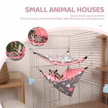 ITANDME Sugar Glider Hammock, Small Animal Hanging Bed For Hamsters, Gerbils, Squirrels And Other Small Pets - Multicolor - View 6