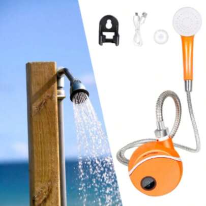 Ducha Portátil Para Acampar 2200 Mah Recargable ducha portatil acampar bateria 2200 mAh recargable presion agua porteable uso exterior camping viaje emergencias ducha al aire libre facil instalacion envio rapido garantia