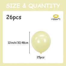 Pastel Yellow Balloon Garland Arch Kit, 5/10/12/18 Inch Light Pale Yellow Balloons For Wedding Anniversary Bridal Shower Gender Reveal Spring Bee Sunflower Party Birthday Graduation Bachelorette Party Decorations - Light Yellow - View 26