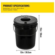 DWC Hydroponic System, 5 Gallon, 4 Buckets, Deep Water Culture Bucket, Hydroponic Grow Kit With Pump, Air Stone And Water Level Device, For Indoor/Outdoor Leafy Vegetables - 查看 7