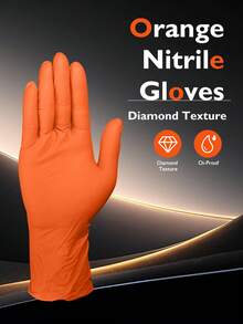 20 piezas Guantes de nitrilo desechables, con textura de diamante para un agarre mejorado, doble y protección reforzada, multiusos para cocina, herramientas y cuidado personal
