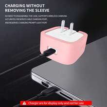 Funda protectora compatible con el nuevo adaptador de alimentación dinámica de 40 W de Apple, con cobertura completa, resistente a golpes y rayones, compatible con el nuevo adaptador de alimentación dinámica de 40 W de Apple - Multicolor - Ver 6