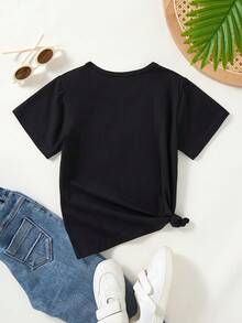 Camisetas para niñas - Negro - Ver 2