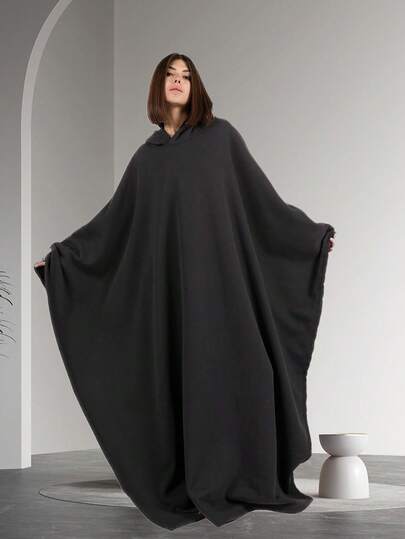 Arcane 男女通用成人连帽斗篷套装，超大可穿戴毯式披风，放松舒缓焦虑，宽松版型，超柔软人造毛皮内衬