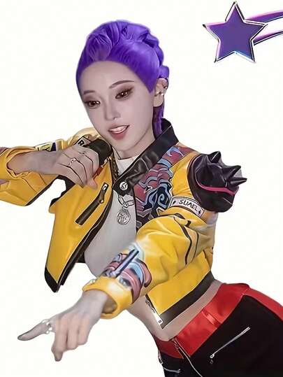 Peruca Trançada Roxa para Meninas - Cabelo Liso Longo para Halloween, Roleplay, Maquiagem de Apresentação, Penteado de Festa - Tom Natural Roxo (Violeta/Roxo) - Confortável e Fácil de Pentear - Adequado para Personagens de Anime, Gótico, Vampiro - Serve para Todos os Tom de Pele - Design de Touca de Renda Rosa - O Estilo Trançado Cria um Visual Dramático - Perfeito para Eventos Temáticos e Adereços de Roleplay, Cosplay de Anime, Peruca de Cosplay, Wednesday Addams, Peruca de Halloween, Wednesday, Cosplay Feminino, Fantasia de Halloween