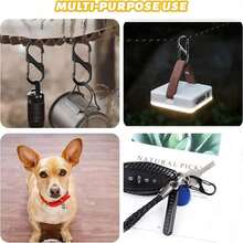 S-förmiger Karabinerhaken aus Zinklegierung, S-förmiger Doppelöffnungs-Karabinerhaken-Schlüsselanhänger, Ersatz-Reißverschlusszieherschlösser für Camping, Reisen, Angeln, Outdoor-Sport, Camping-Zubehör