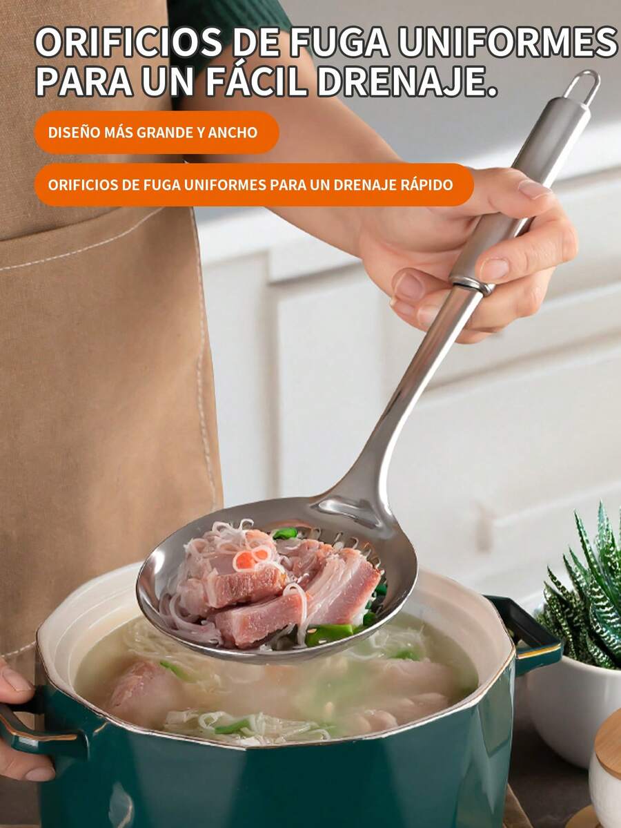 Stainless Steel Scoop, Filter Scoop - Style 1 - View 1