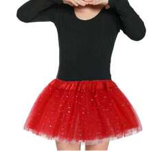 1 pieza Falda tutú de estrella de festival de princesa, adecuada para niñas de 3 a 8 años para actuaciones de baile de festival de princesa - Multicolor - Ver 2