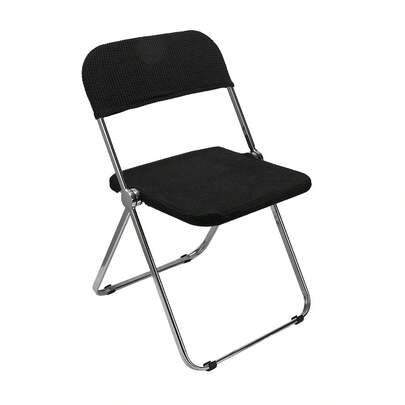 Home And Outdoor Camping Folding Chair Cover, Solid Color Jacquard Design