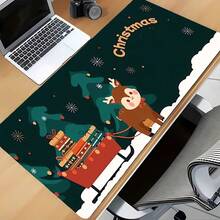 1pc Christmas Pattern Mouse Pad, Computer Desktop Long Mouse Pad, Laptop Square Mouse Pad, Game Mouse Pad - Multicolor - View 10