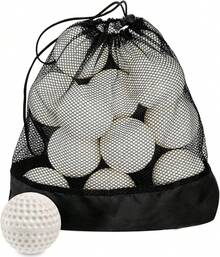 12 Paquetes de Pelotas de Béisbol Verdes con Hoyuelos, Pelotas de Béisbol de 9 Pulgadas para Máquina de Lanzamiento para Coordinación Ojo-Mano, Práctica de Golpeo y Campo - BLANCO - Ver 13