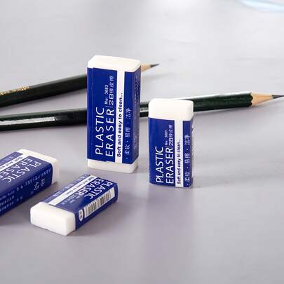 ممحاة 2B بسيطة، ممحاة تصحيح خاصة للطلاب في المدارس الابتدائية للامتحانات والرسم والتصحيح دون ترك أثر، ممحاة للأقلام الرصاص
