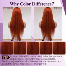 200% Density 13x4 Lace Front Wig, Invisible #350 Ginger Blonde Mixed Color, Pre-Plucked Bleached Knots, Straight Mixed Hair, 26 Inch Pre-Plucked High Definition Lace Front Wig For Women With Baby Hair - S350 - View 9