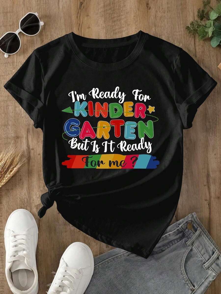 Camisetas para niñas jóvenes - Negro - Ver 1