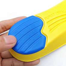 1 Paar Gel-Einlegesohlen mit Fußgewölbeunterstützung - Blau & Lila, atmungsaktiv & stoßabsorbierend für Herren und Damen Laufschuhe, anpassbare Passform (Farbe und Stil zufällig)