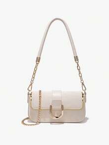 2025 Nouveau sac sous les bras à la mode, sac carré petit minimaliste chic de haute qualité avec chaîne, sac à bandoulière/croisé polyvalent et décontracté avec motif losange