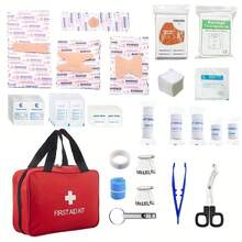 Compact First Aid Kit, Lightweight And Portable First Aid Bag, Suitable For Home, Office, Car, Outdoor, Boat, Camping And Hiking