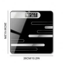 Intelligent Body Fat Scale,Digital Body Weight Scale With LCD Display Scale To Display BMI, Body Fat, Muscle Mass, And Weight Scale,For Home, Bathroom, Dormitory Use Of Electronic Body Fat Scale - Black - View 11