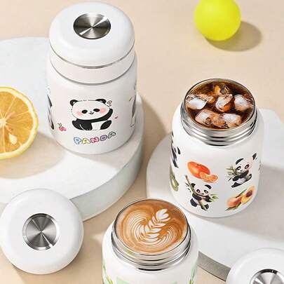 316 Stainless Steel Double Wall Insulated Water Bottle, Cute Cartoon Mini Gift Water Bottle, High Quality Thermal Mug For Men & Women, Outdoor & Office Use