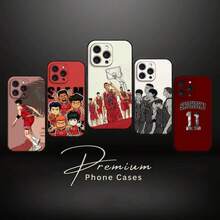 Anime S-Slam D-Dunk-s Phone Case Shockproof Case Covercompatible with  17 11 13 15 14 16 Pro Max 12 Mini 7 8 Plus XR X XS Matte Funda Phon,Covercompatible with  17 Hülle, 17 pro Hülle, 17 promax Hülle