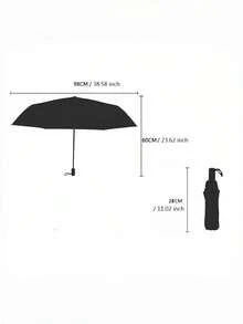 Guarda-chuva Dobrável Portátil Ultralight com Gato e Lua, Essenciais de Viagem, Esqueleto de Alumínio, Revestimento Fofo de Vinil, Proteção UV à Prova de Chuva, Presente, Proteção Solar para Homens e Mulheres