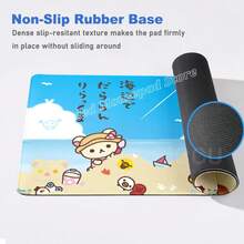Gamer Mouse Pad Desk Accessories Rilakkuma Office Computer Desk Mat Kawaii Gaming Mouse Pads Cute Table Mats - HỒNG-13 - Xem 5