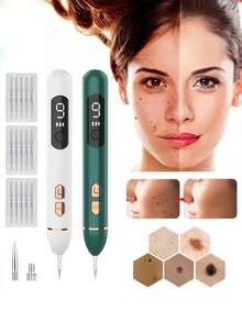 Plasma Pen 9 Modos, Remueve Puntos Moles Verrugas,lcd Facial - Blanco - Ver 7