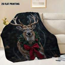 Bowknot Prints Ultra-Soft Flannel Throw Blanket Digital Printing, 280gsm, All-Season Comfort Polyester Blankets Great Gift For Friend, Family, Wedding, Birthday,Warm,Soft,Comfortable,Cozy Personalized Ideal Gifts For Him,Her,Boyfriend,Girlfriend,Dad,Mom,Family,Friends,Pets ,For Anniversaries,Valentine's Day,Mother's Day,Birthdays,Father's Day,Weddings,Graduation,Christmas,Housewarming Sofa,Bed,Car,Bedroom,Living Room,Office,Outdoor Camping,Beach,Wall Decoration - 多色11 - 查看 4