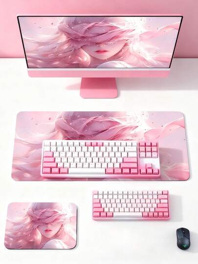 Extra Large Anime/Manga Style Mouse Pad, Suitable For Office, Computer Desk, Gaming, Keyboard Mat