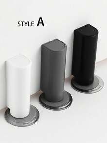 Invisible Magnetic Door Stopper With Free Punch, Stainless Steel Windproof Household Hardware - Multicolor - View 2