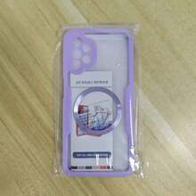 Hadaasi 1个紫色磁吸保护壳，内置屏幕保护膜，[兼容无线充电] 360°全方位防震手机壳 [亲肤材质，防滑设计] 防刮手机壳，兼容 17 Pro/17 Pro Max/Apple Air/17和Galaxy S25 Ultra - 紫色 - 查看 53