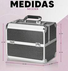 Professional Beauty Cosmetic Bag Case - Black - View 2