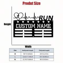 1pc Customized Name Running Sports Metal Medal Holder, 5 Styles Available, Suitable As Wedding, Graduation, Back To School, Mother's Day, Father's Day, Christmas, Easter, Valentine's Day, Independence Day, Birthday Gifts For Family/Friends - Multicolor - View 45