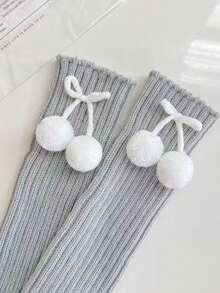 1/2/3/4/5/6 Pairs Women Thick Warm Fashion JK Style Over-The-Knee Leg Warmers, Autumn/Winter (Shipped Without Card)