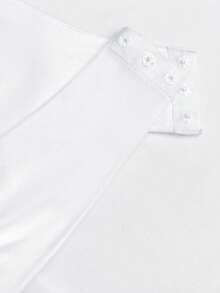 XLLAIS 2025 Autumn New Sexy Deep V-Neck Tight Fitting Basic Long Sleeve White Bodysuit, Women Casual T-Shirt For Daily Wear - White - View 8