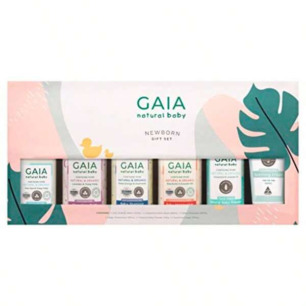 Gaia Skin Natural Baby Newborn Baby Gift Set Pack Of 6