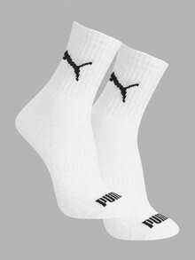 Kit 3 Pairs Of Pum@ Sport Cotton Men's Mid-Calf Socks - 白色 - 查看 3