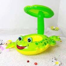 Boia Bote De Bebê Fralda Cobertura Infantil Inflável Sapo 65cm - Verde - Visão 2
